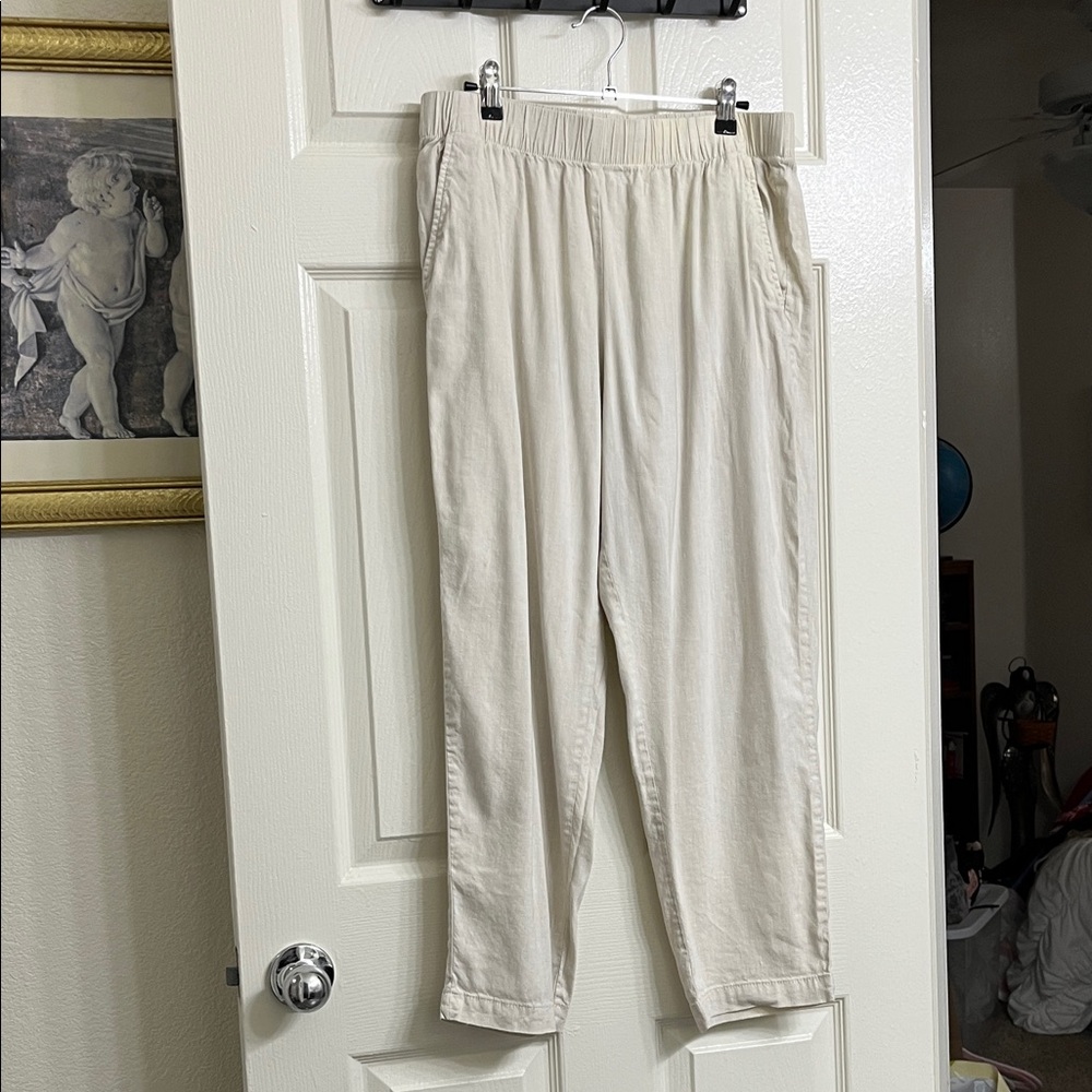 LOFT women’s tan linen pants